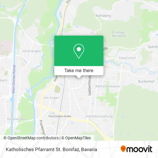 Карта Katholisches Pfarramt St. Bonifaz
