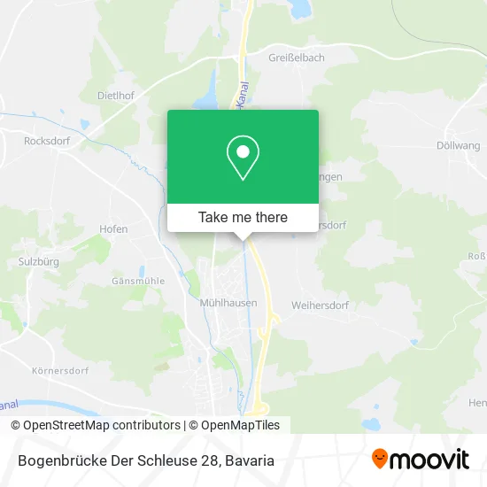 Карта Bogenbrücke Der Schleuse 28