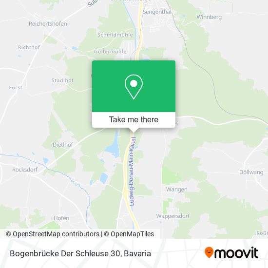 Bogenbrücke Der Schleuse 30 map