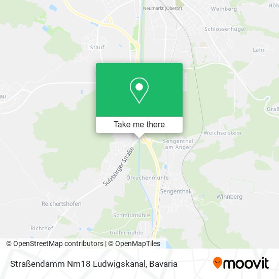 Straßendamm Nm18 Ludwigskanal map