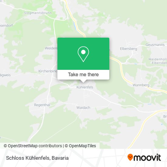 Schloss Kühlenfels map