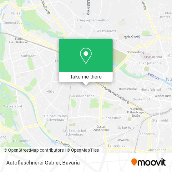 Карта Autoflaschnerei Gabler