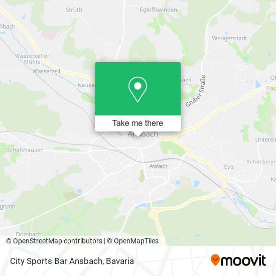 City Sports Bar Ansbach map