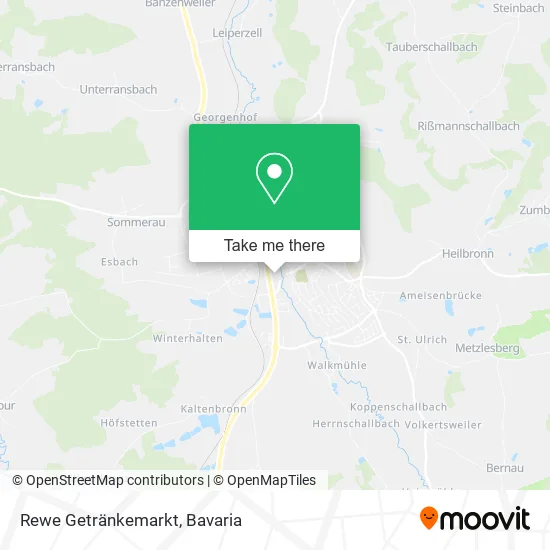 Карта Rewe Getränkemarkt