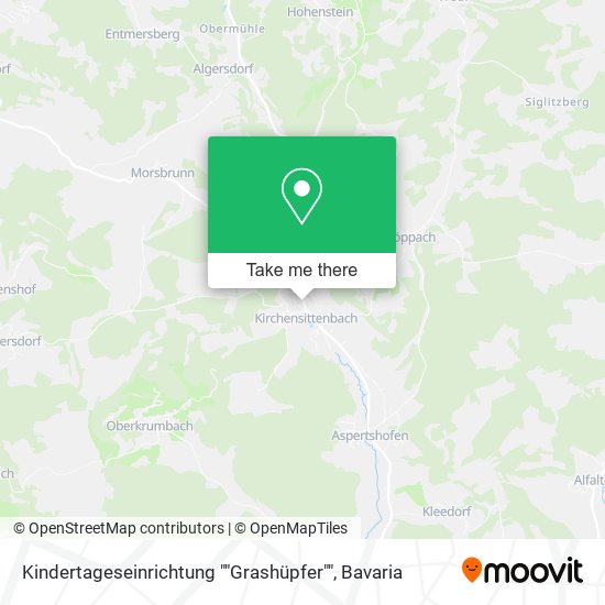 Карта Kindertageseinrichtung ""Grashüpfer""