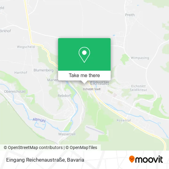 Карта Eingang Reichenaustraße