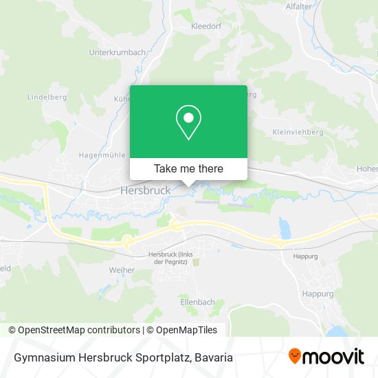 Gymnasium Hersbruck Sportplatz map