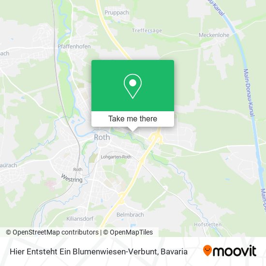 Hier Entsteht Ein Blumenwiesen-Verbunt map