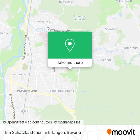Ein Schatzkästchen In Erlangen map