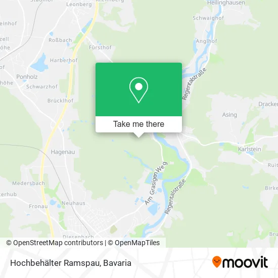 Карта Hochbehälter Ramspau