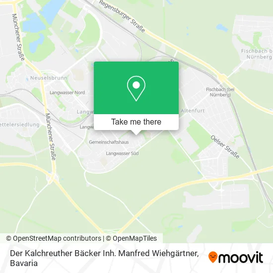 Карта Der Kalchreuther Bäcker Inh. Manfred Wiehgärtner