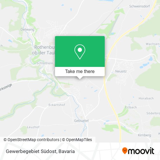 Gewerbegebiet Südost map