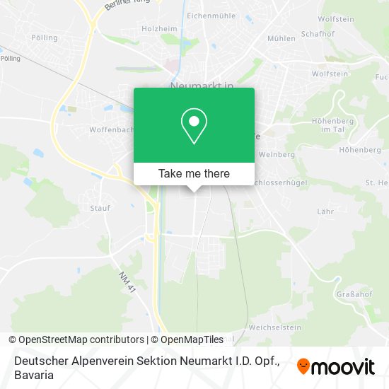 Deutscher Alpenverein Sektion Neumarkt I.D. Opf. map