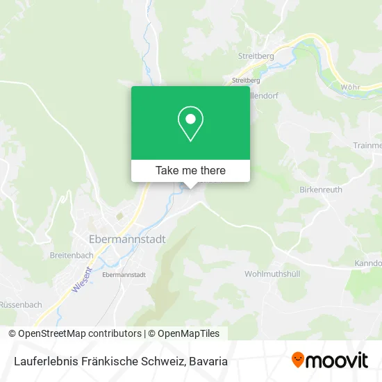 Карта Lauferlebnis Fränkische Schweiz