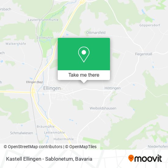 Kastell Ellingen - Sablonetum map