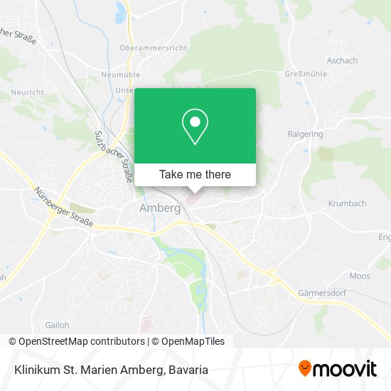 Klinikum St. Marien Amberg map