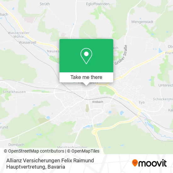 Карта Allianz Versicherungen Felix Raimund Hauptvertretung