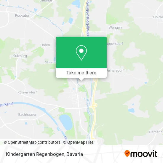 Карта Kindergarten Regenbogen