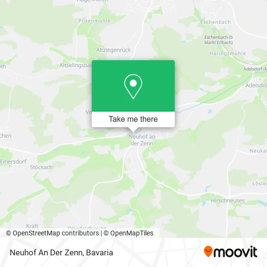 Карта Neuhof An Der Zenn