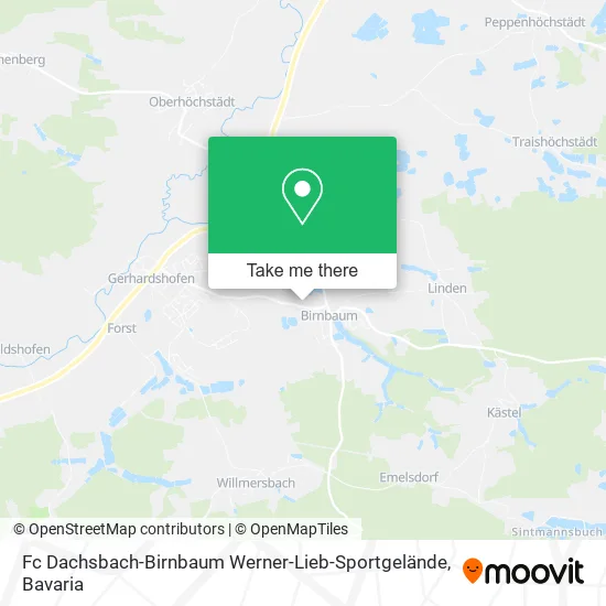 Карта Fc Dachsbach-Birnbaum Werner-Lieb-Sportgelände