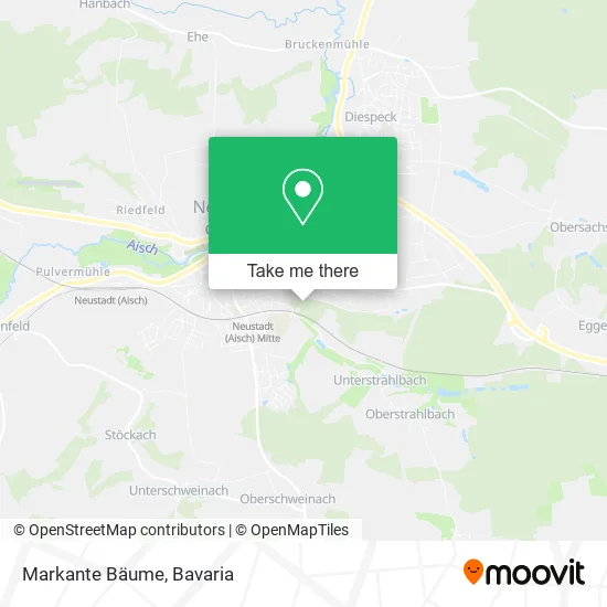 Карта Markante Bäume