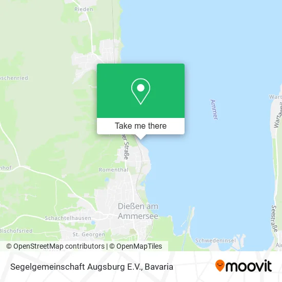 Карта Segelgemeinschaft Augsburg E.V.