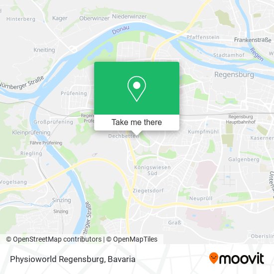 Physioworld Regensburg map