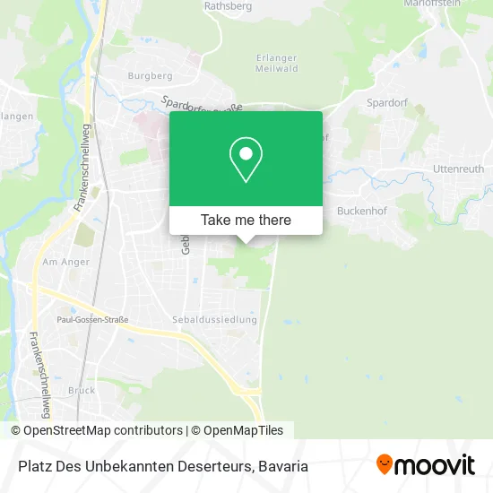 Карта Platz Des Unbekannten Deserteurs