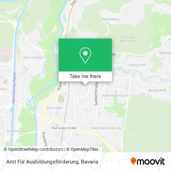 Карта Amt Für Ausbildungsförderung