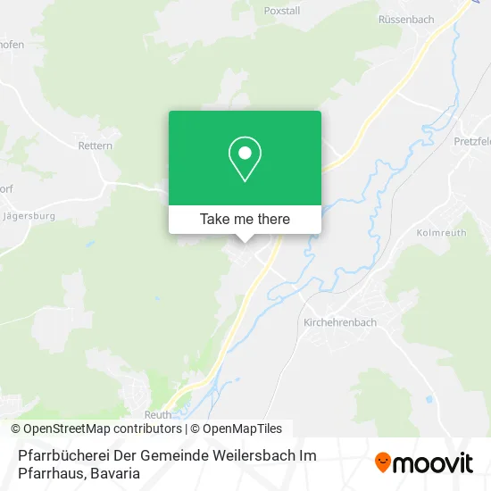 Карта Pfarrbücherei Der Gemeinde Weilersbach Im Pfarrhaus