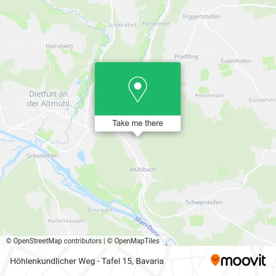 Карта Höhlenkundlicher Weg - Tafel 15