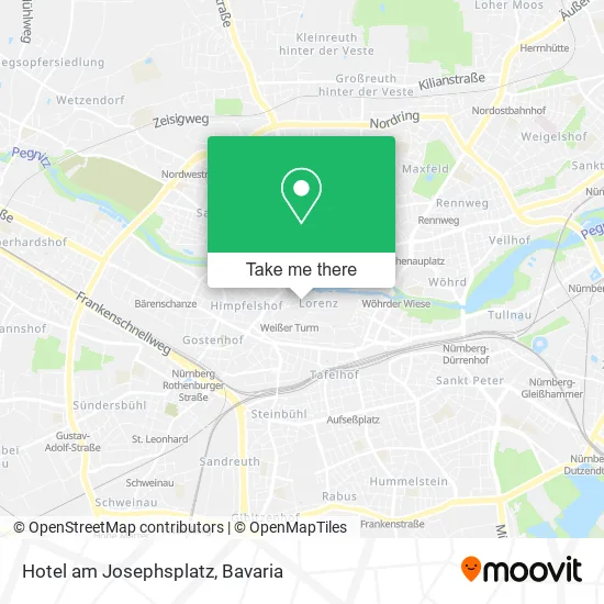 Карта Hotel am Josephsplatz