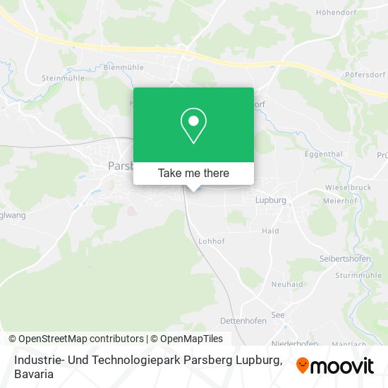 Industrie- Und Technologiepark Parsberg Lupburg map