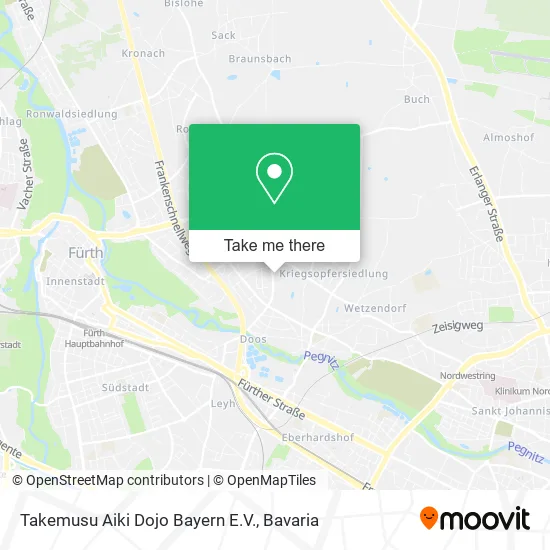 Карта Takemusu Aiki Dojo Bayern E.V.
