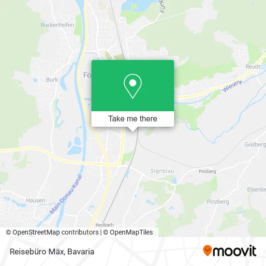 Карта Reisebüro Mäx