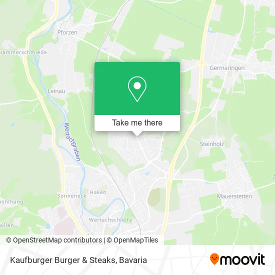 Карта Kaufburger Burger & Steaks