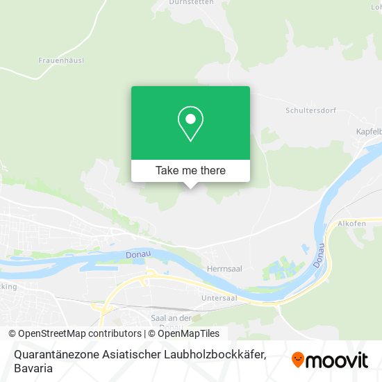 Quarantänezone Asiatischer Laubholzbockkäfer map