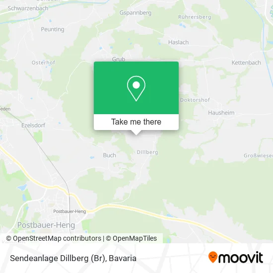 Карта Sendeanlage Dillberg (Br)