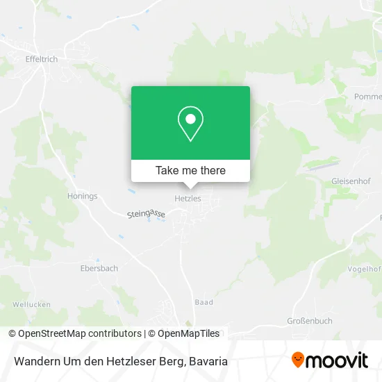 Карта Wandern Um den Hetzleser Berg