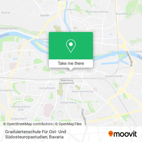 Graduiertenschule Für Ost- Und Südosteuropastudien map