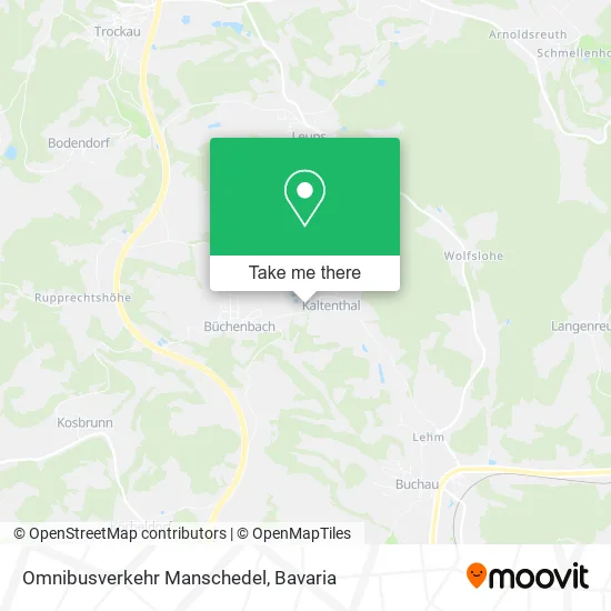 Карта Omnibusverkehr Manschedel