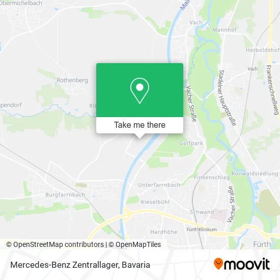 Карта Mercedes-Benz Zentrallager