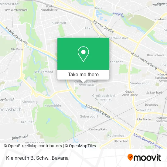 Карта Kleinreuth B. Schw.