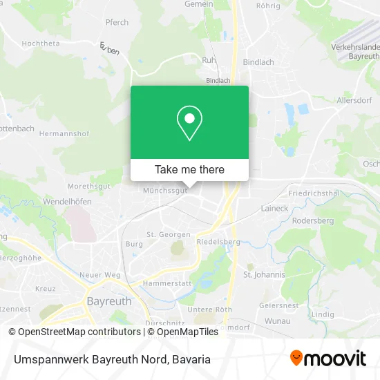 Карта Umspannwerk Bayreuth Nord