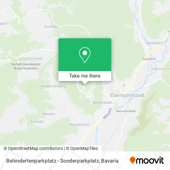 Карта Behindertenparkplatz - Sonderparkplatz