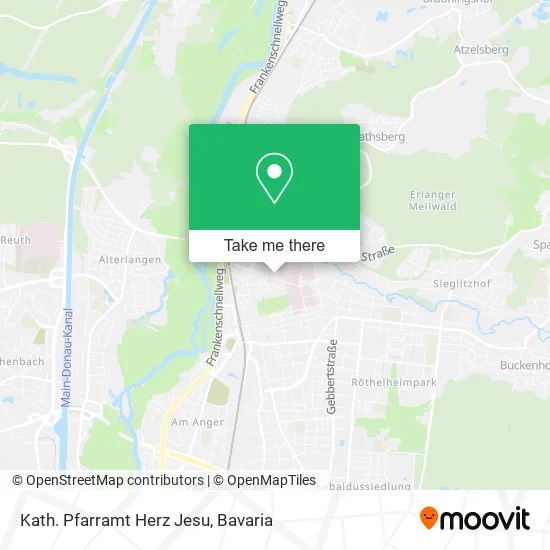 Карта Kath. Pfarramt Herz Jesu