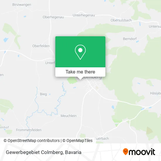 Карта Gewerbegebiet Colmberg