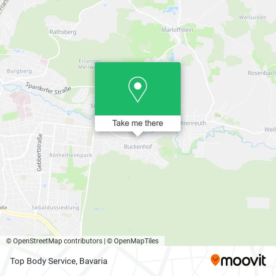 Top Body Service map