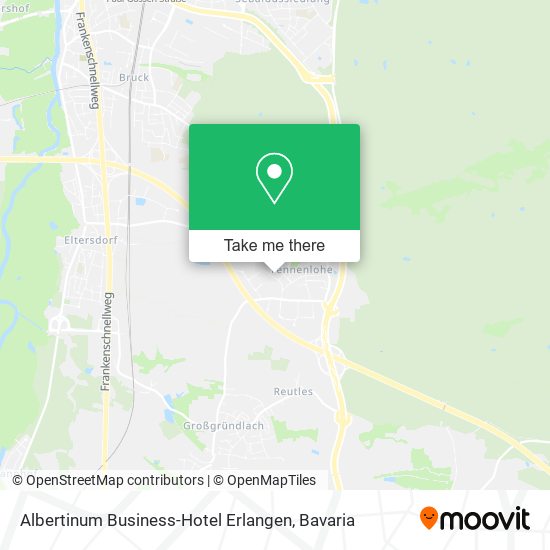 Albertinum Business-Hotel Erlangen map