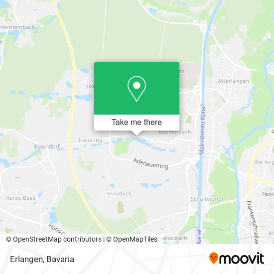 Карта Erlangen